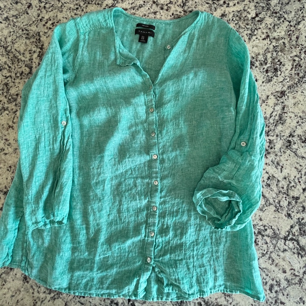 1X Tahari Linen Tunic